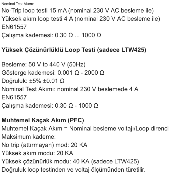 Megger LTW325 Loop Test Cihazı